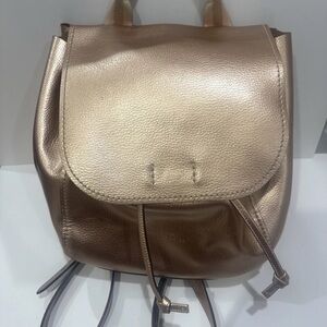 Coach Rose Gold Metallic DerbyBackpack